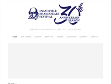 Tablet Screenshot of nashvilleshakes.org